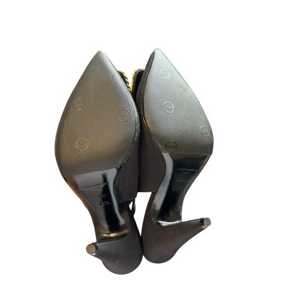 Yves Saint Laurent St Sulpice 95 slingback heels black sz 6.5/36.5 - Picture 12 of 14